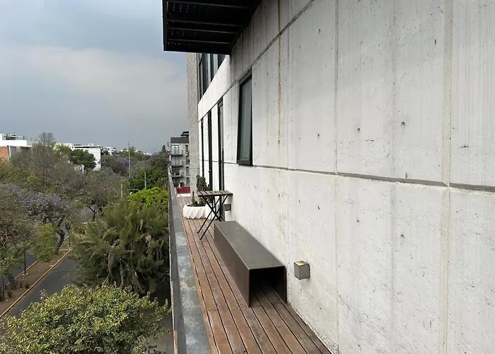 With Balcony In The Heart Of The *